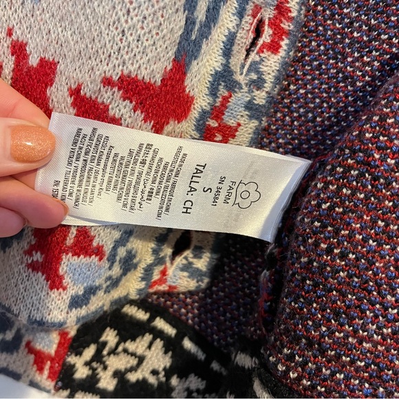 FARM Rio Black Mixed Valentina V Neck Knit Cardigan - Picture 12 of 13